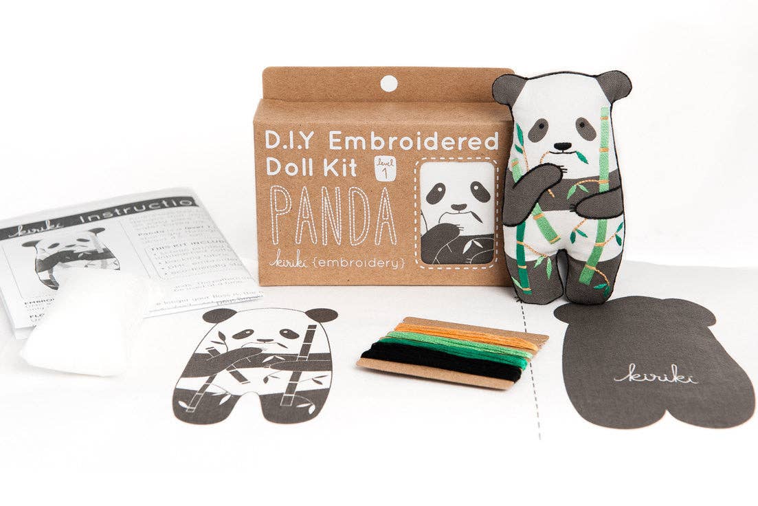 Kiriki Press Panda - Embroidery Kit Embroidery Kit