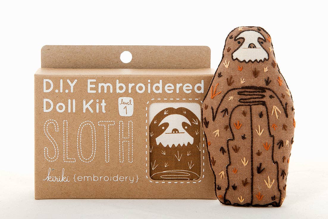 Kiriki Press Sloth - Embroidery Kit Embroidery Kit