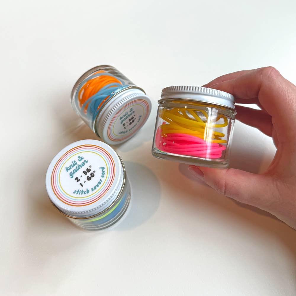 Knit & Gather Knitting Stitch Saver Cords - Barber Cords Notions and Tools