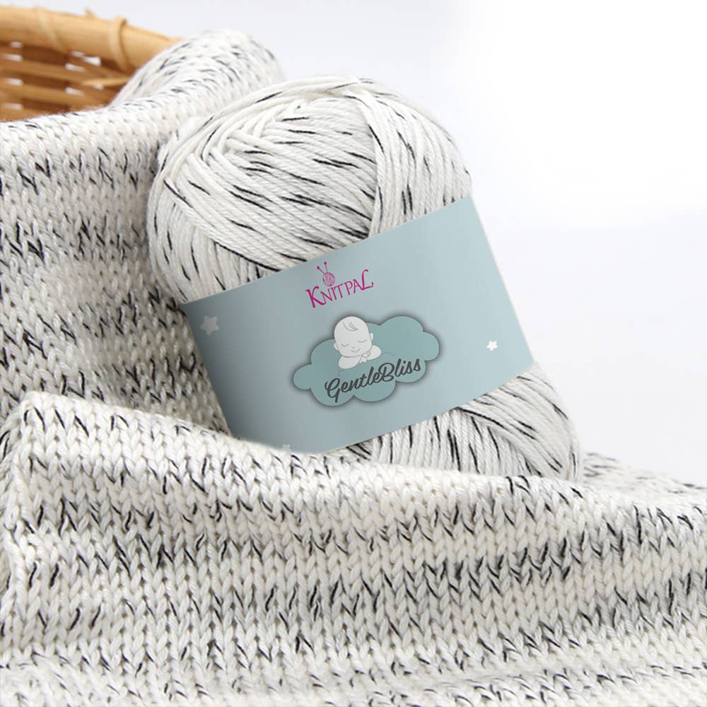 KnitPal Cookies and Cream GentleBliss Baby Yarn (100% Acrylic) - 8 Skeins Yarn