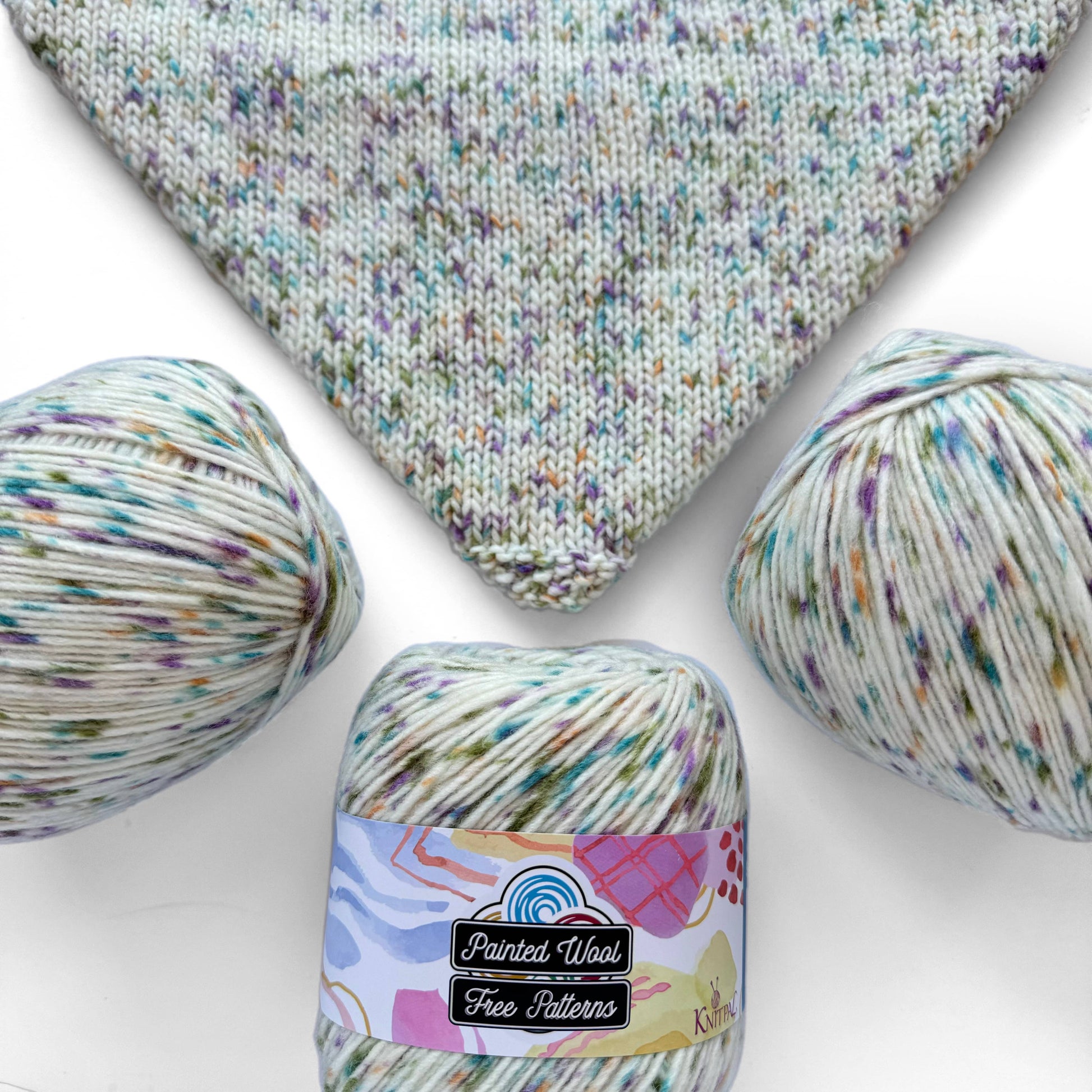 KnitPal Speckled Jewels Painted Wool Yarn - DK Weight Yarn