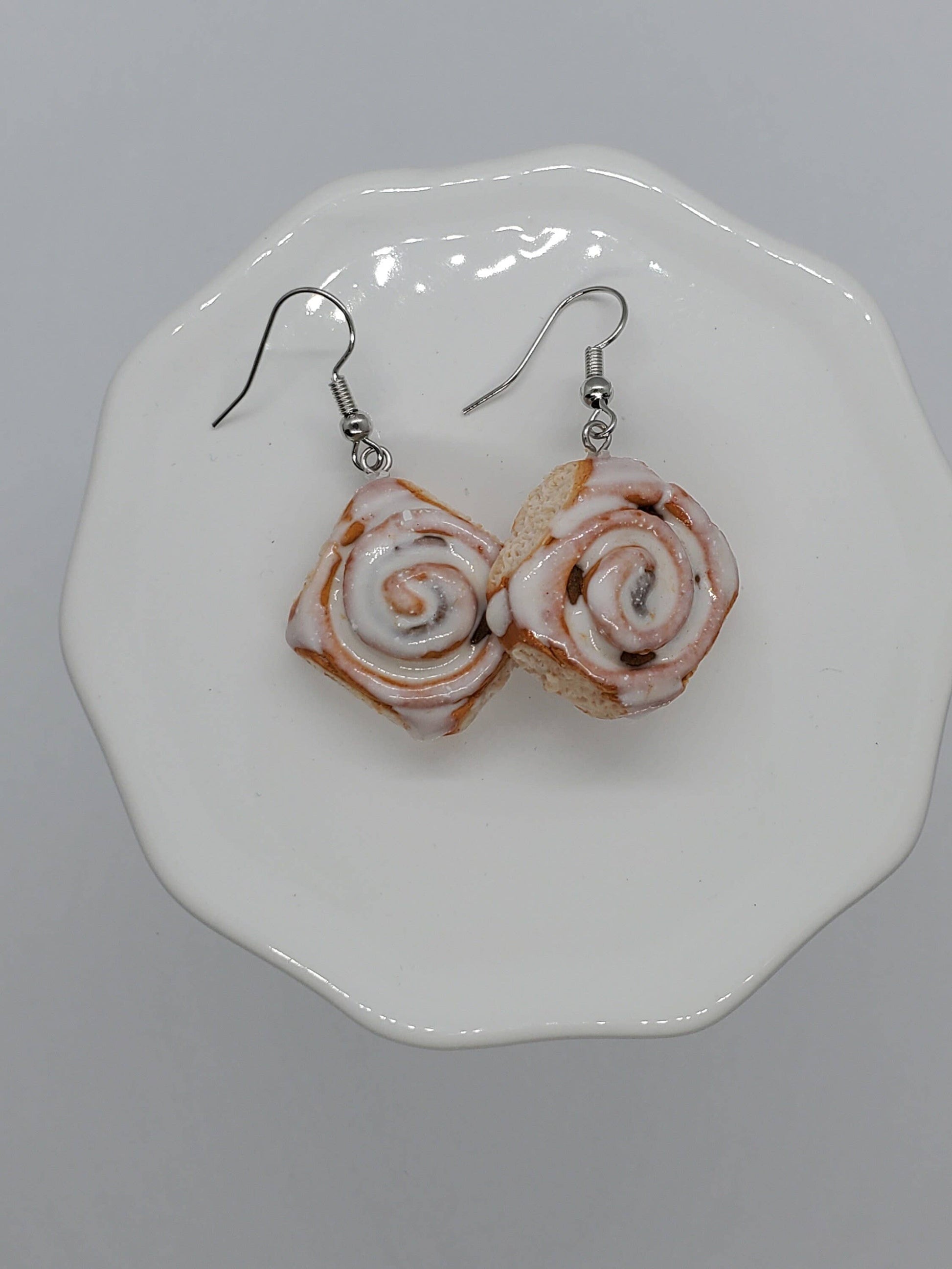 Kris's Kisses Kreations Cinnamon Roll Earrings