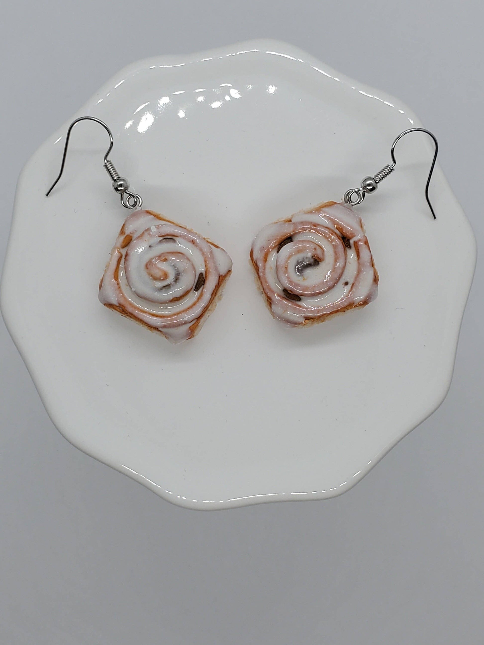 Kris's Kisses Kreations Cinnamon Roll Earrings