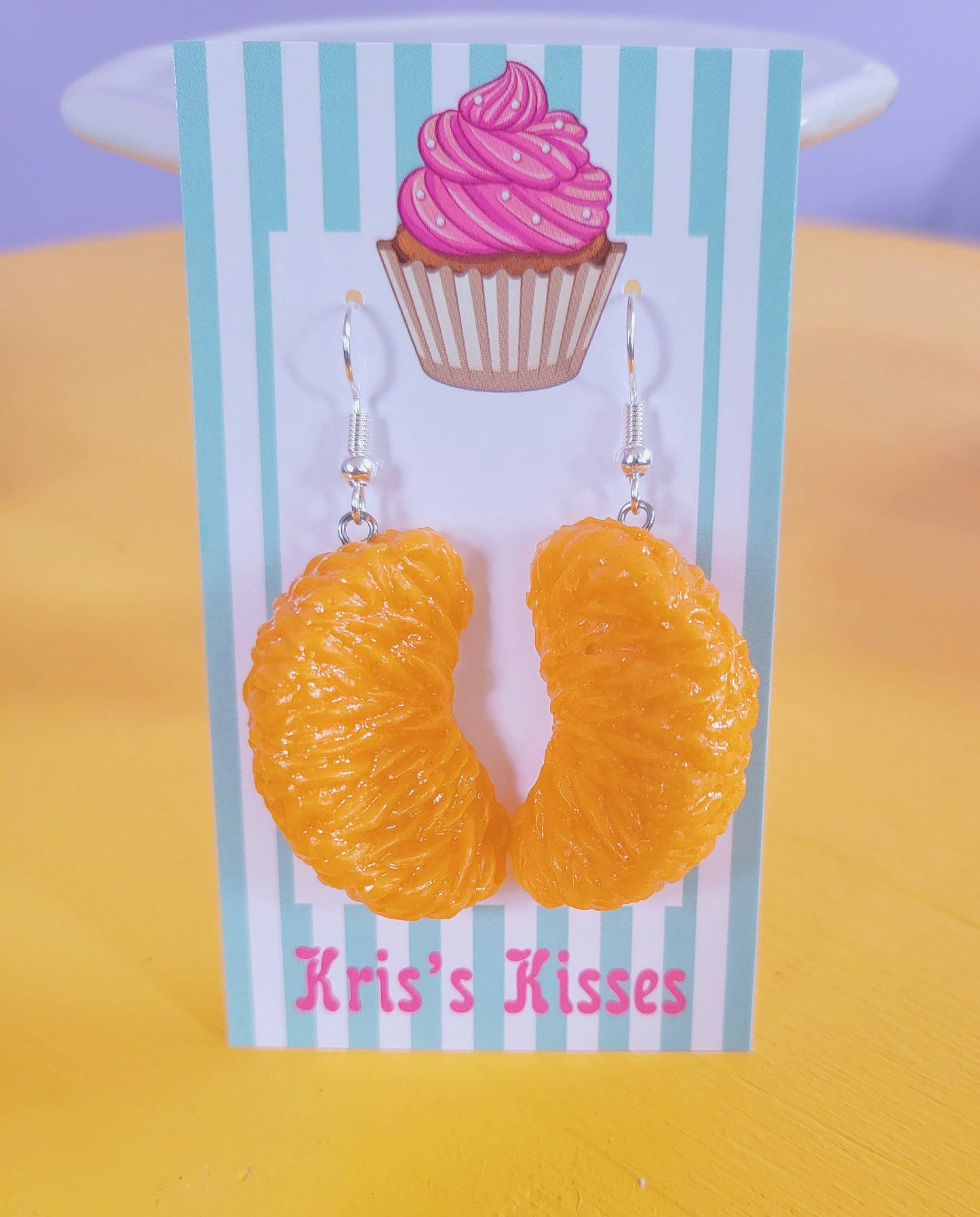 Kris's Kisses Kreations Orange Slice Earrings