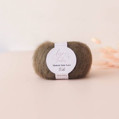 Lise Tailor Khaki Mohair Wool & Silk Yarn