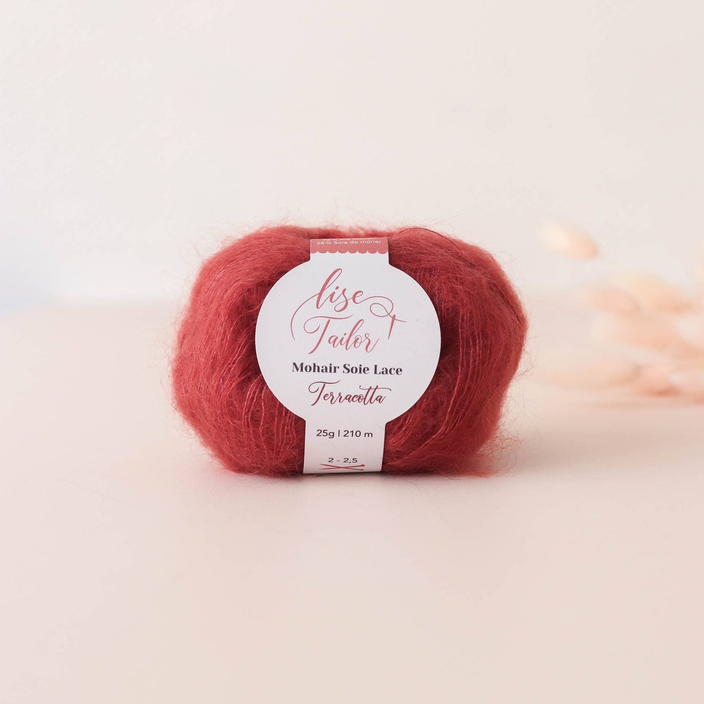 Lise Tailor Terracotta Mohair Wool & Silk Yarn