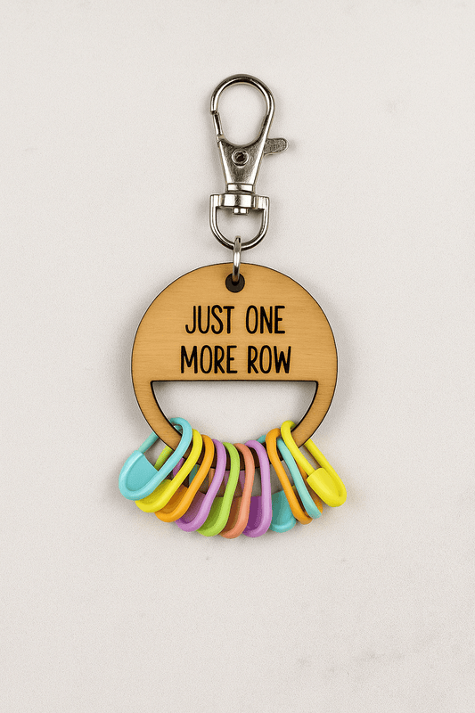 Loops & Bee Stitch Marker Holder Keychain Stitch Markers