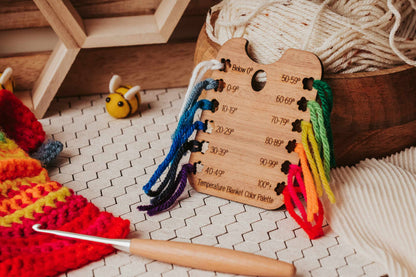 Loops & Bee Temperature Blanket Color 'Palette'