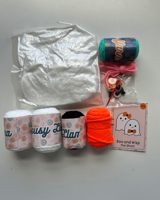 Lousy Llama Creations Learn to Crochet Beginner Ghost Crochet Kit Craft Kits