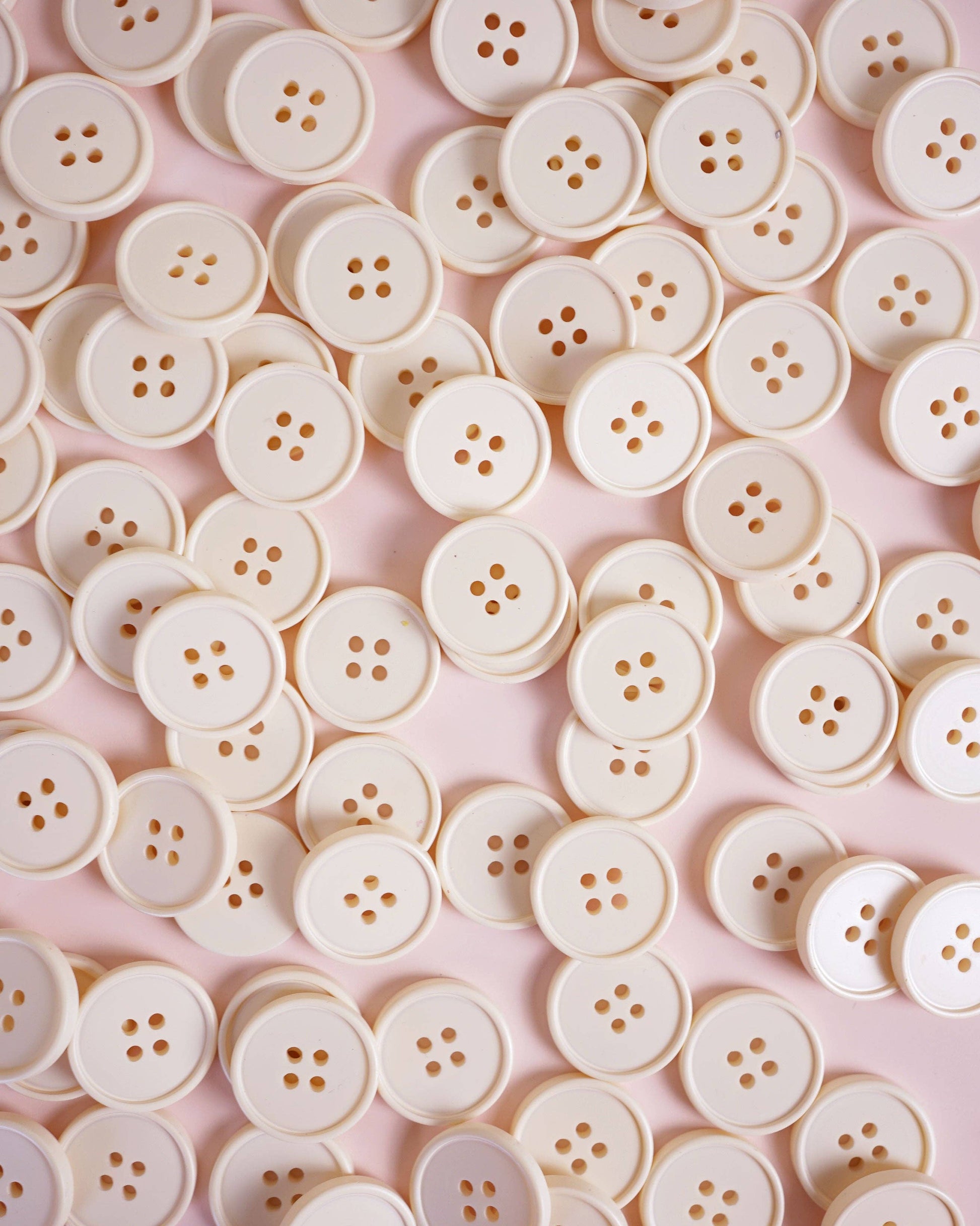 Matchy Matchy Sewing Club Set of 6 Cream Puff Retro Buttons