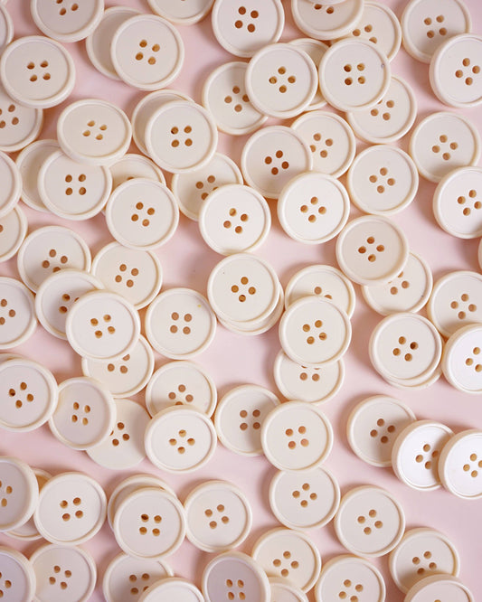 Matchy Matchy Sewing Club Set of 6 Cream Puff Retro Buttons