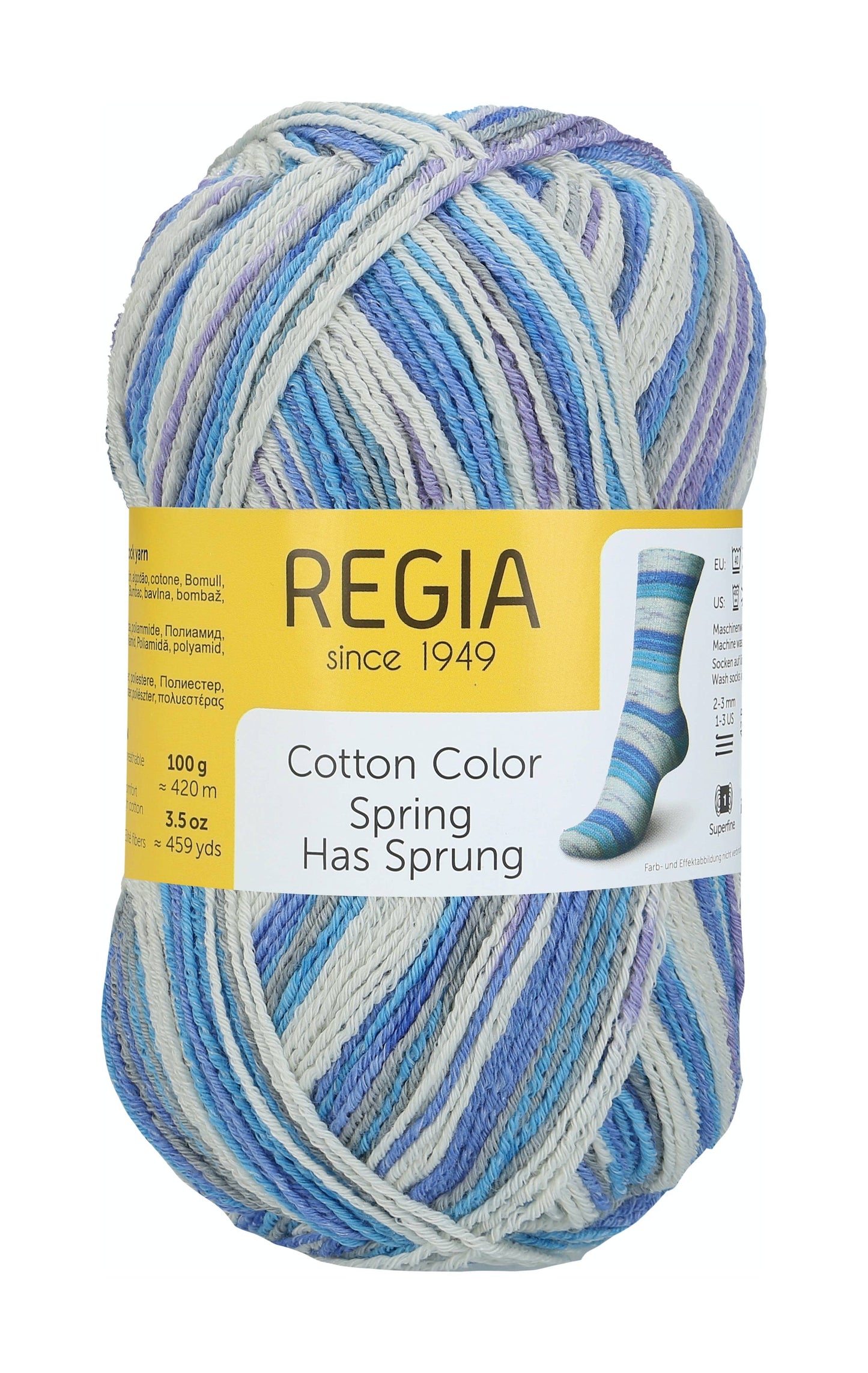 MEZ Close of Winter REGIA Color Cotton Sock Wool Yarn