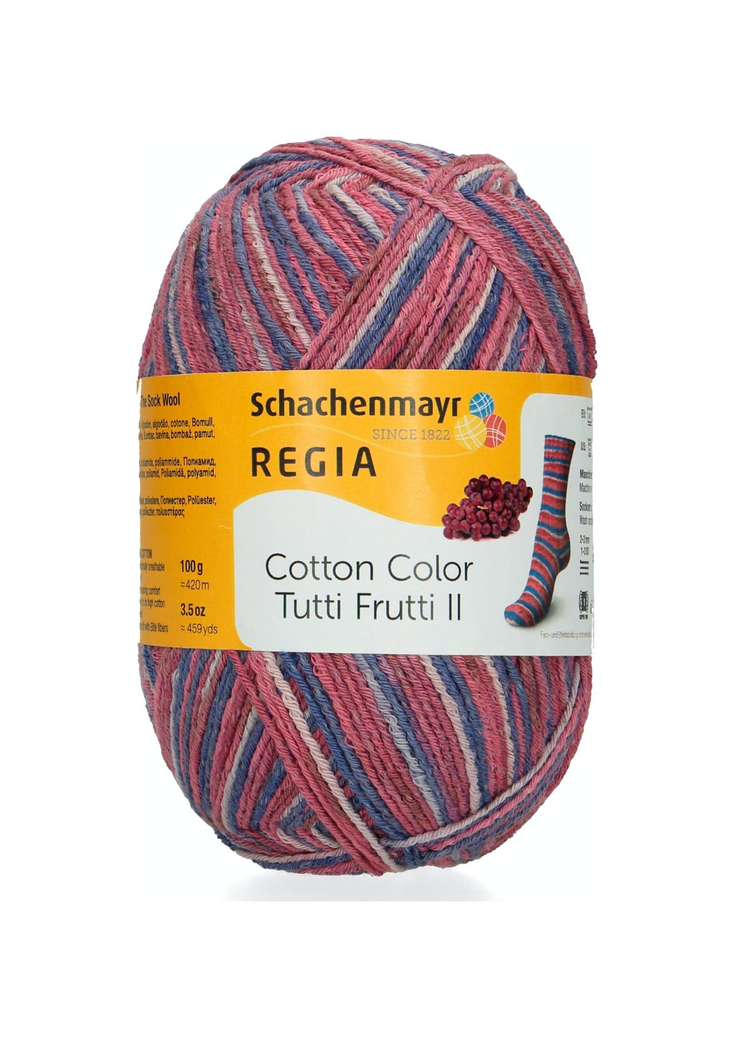 MEZ Grapes Color REGIA Color Cotton Sock Wool Yarn