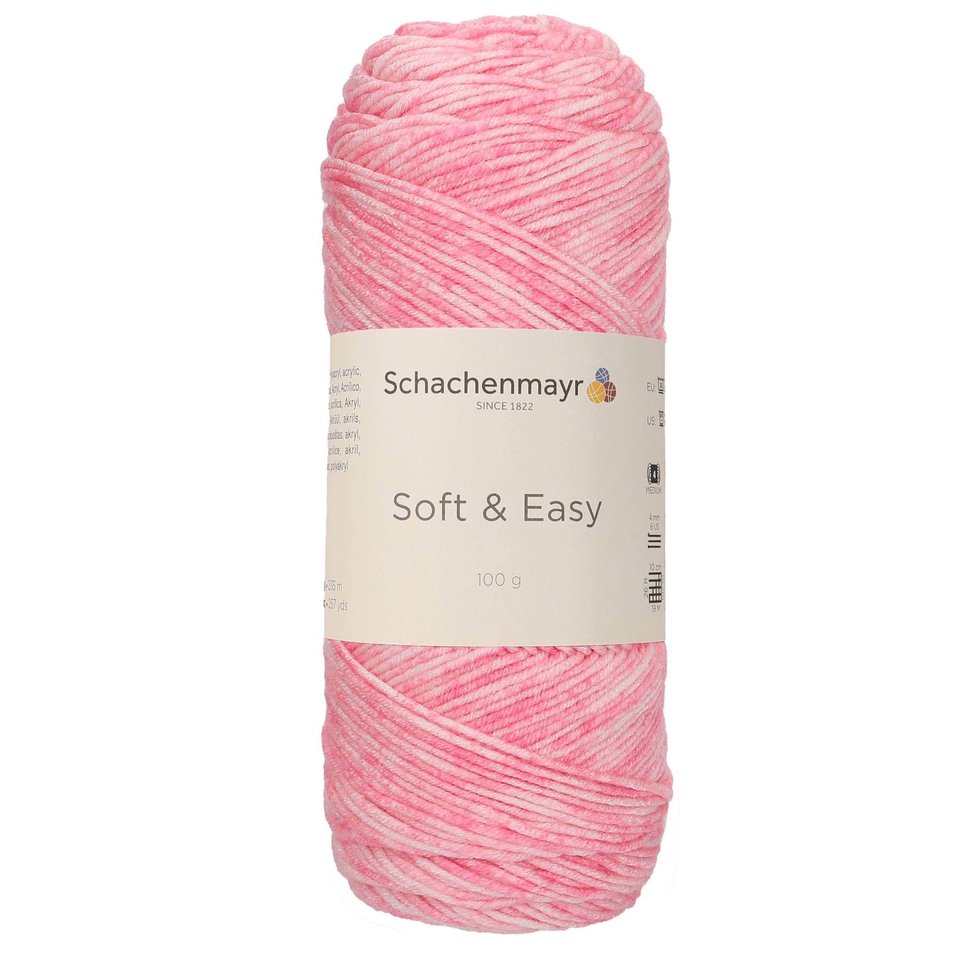 MEZ Pink Color Schachenmayr Soft & Easy Color 10 x 100 g Yarn