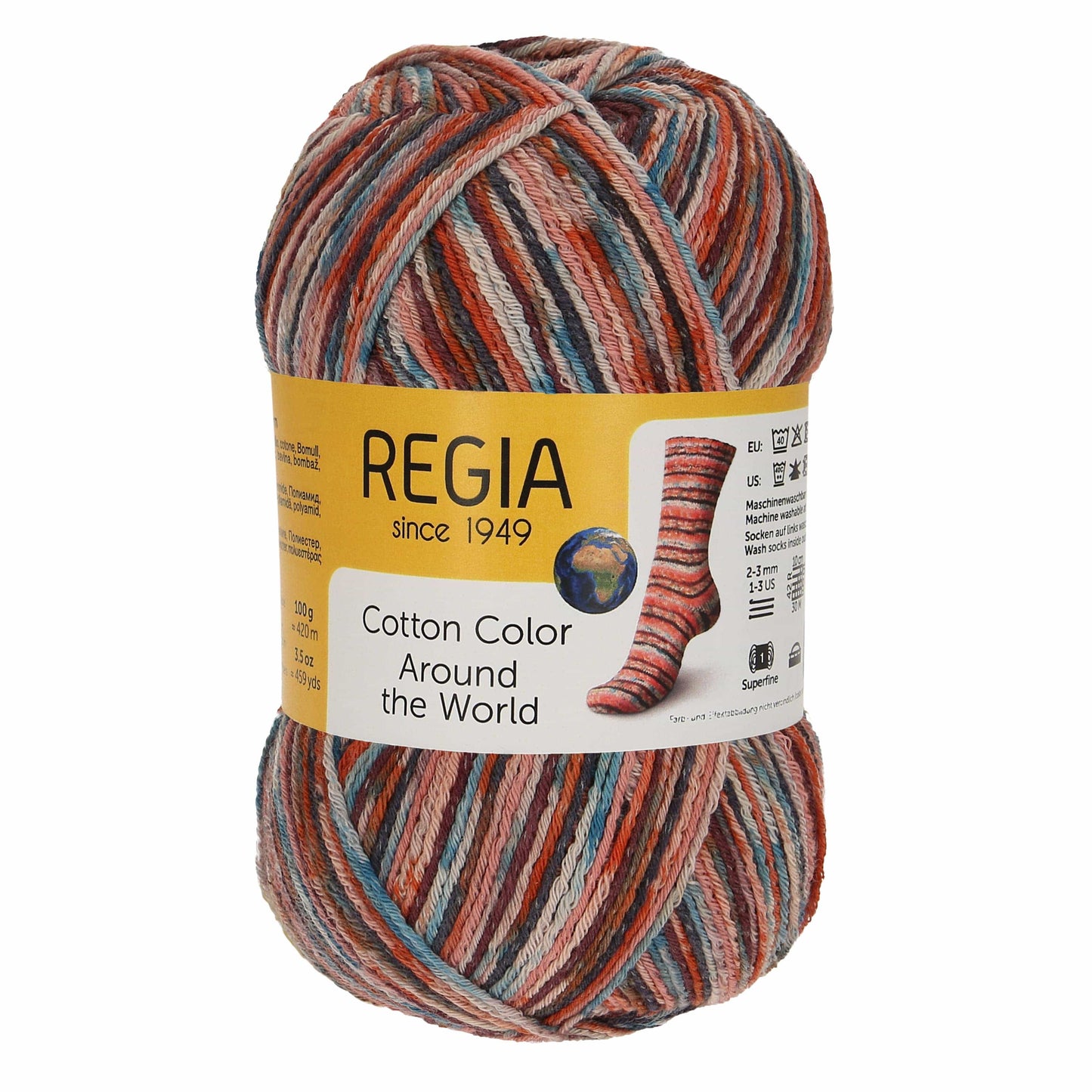 MEZ REGIA Color Cotton Sock Wool Yarn