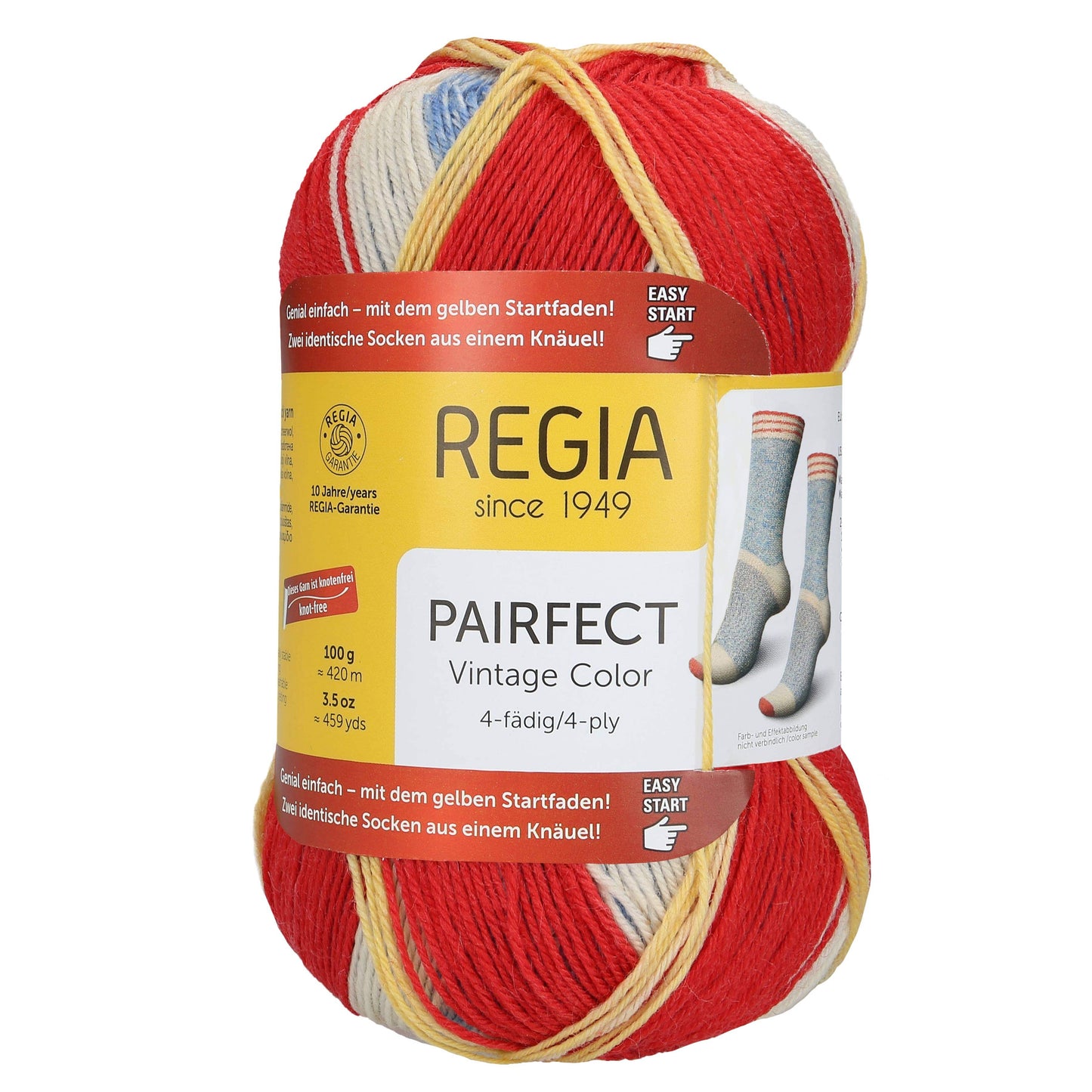 MEZ Seaside Blue REGIA Sock Wool 6-ply Colour Pairfect Yarn