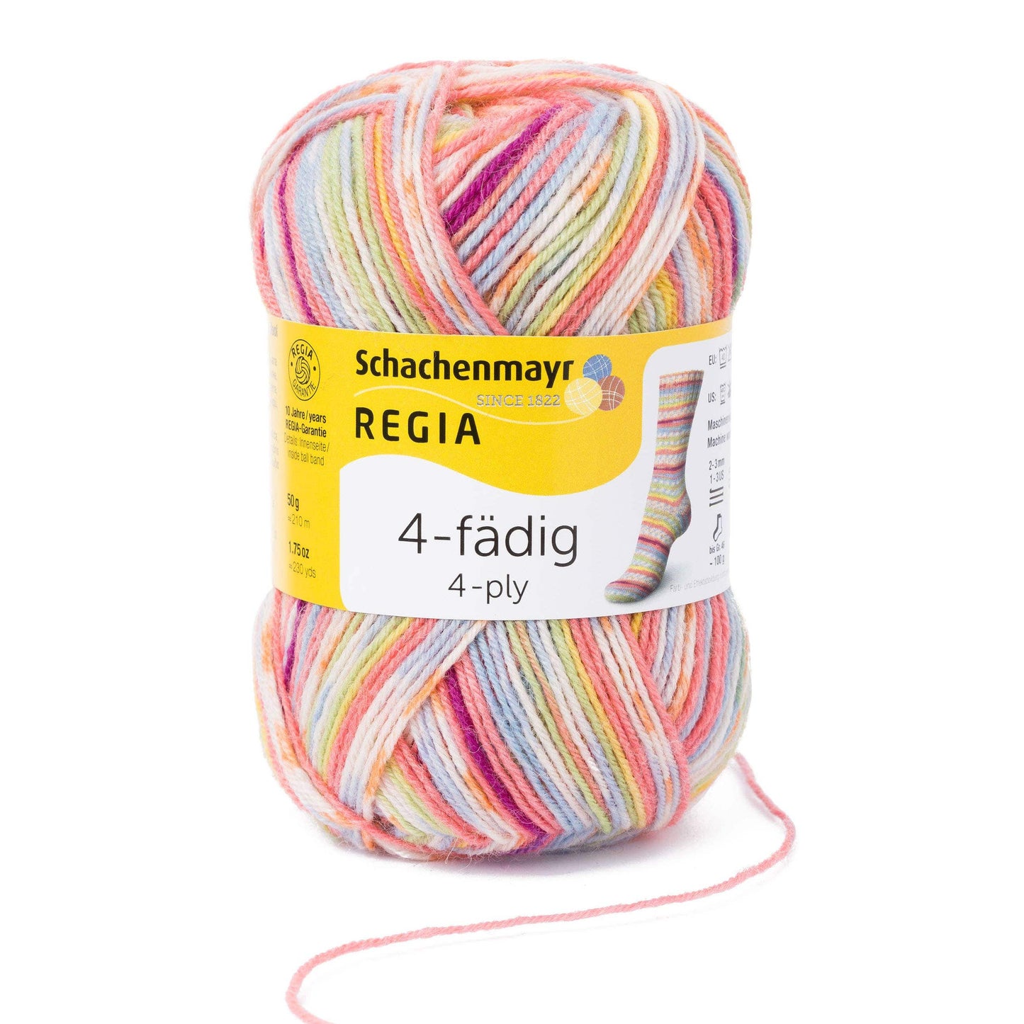 MEZ Square Candy Color REGIA Sock Wool Yarn