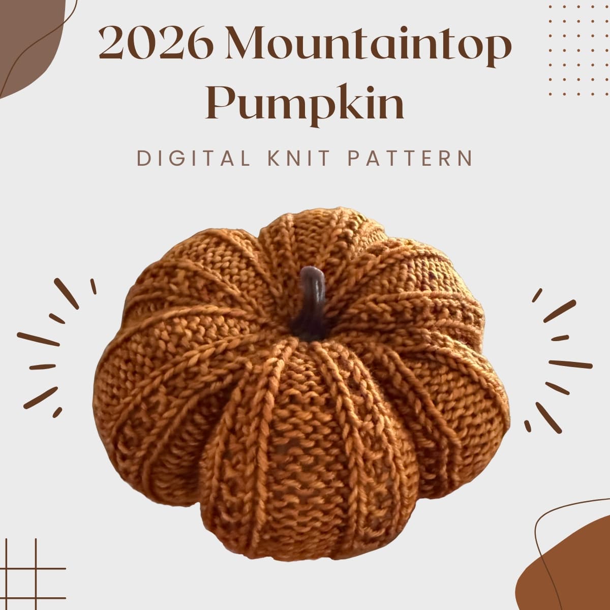 Mountaintop Yarn 2026 Mountaintop Pumpkin - Digital Pattern Patterns