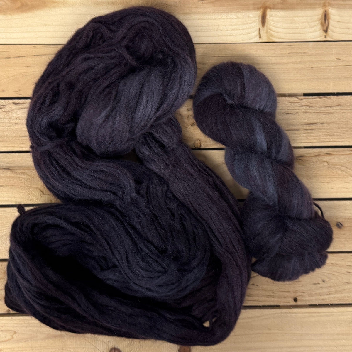 Mountaintop Yarn Black Hole Baby Alpaca Airspun Bulky Yarn