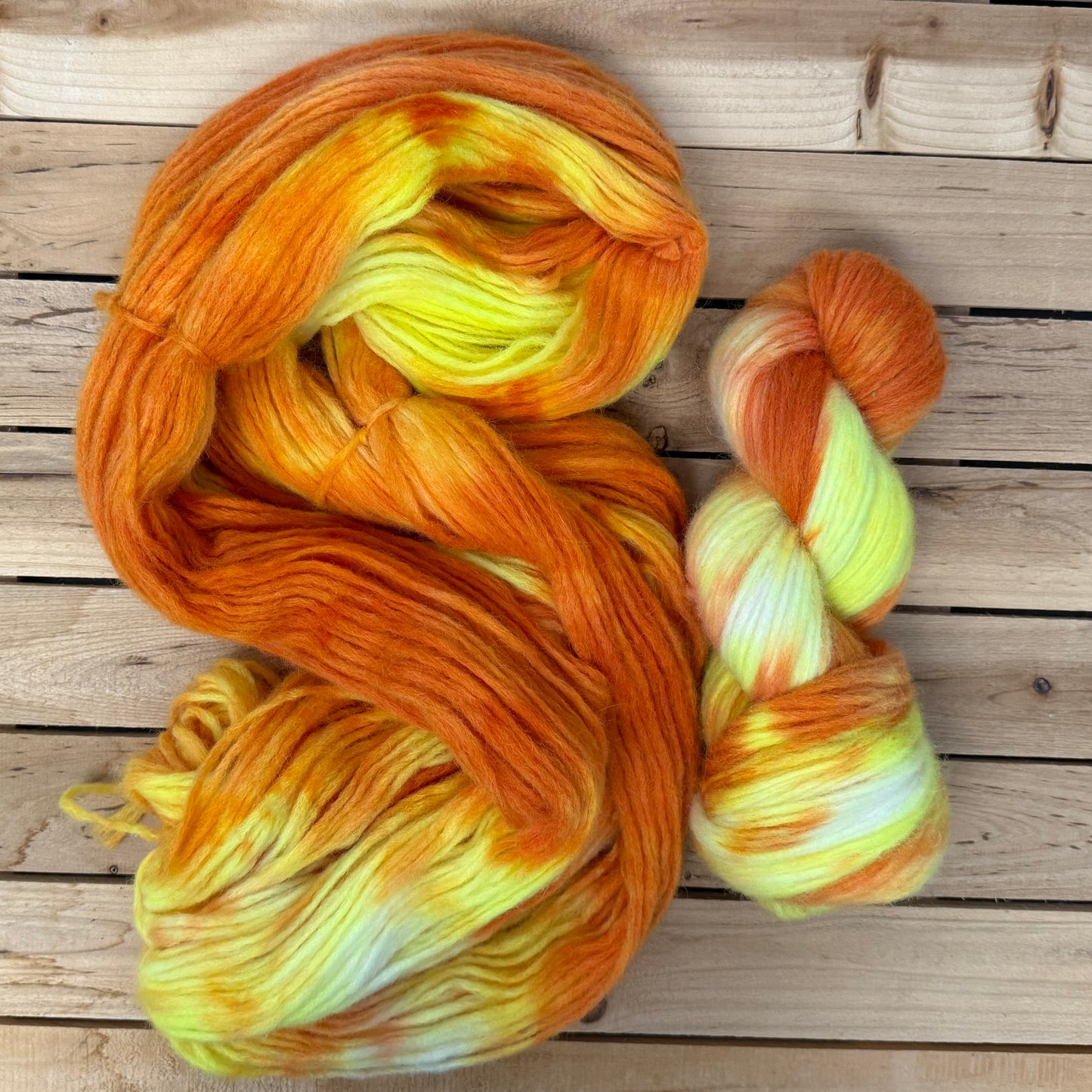 Mountaintop Yarn Blaze of Glory Baby Alpaca Airspun Bulky Yarn