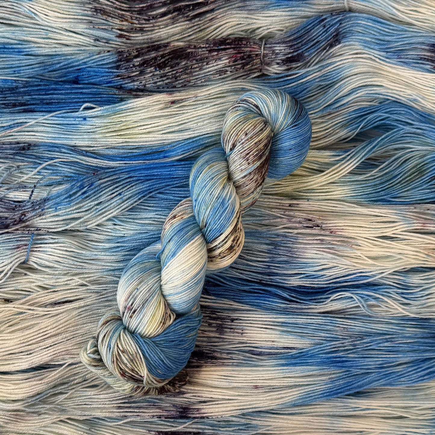 Mountaintop Yarn Blue Jay's Nest - 21.5 Micron SW Merino - Fingering Weight Yarn