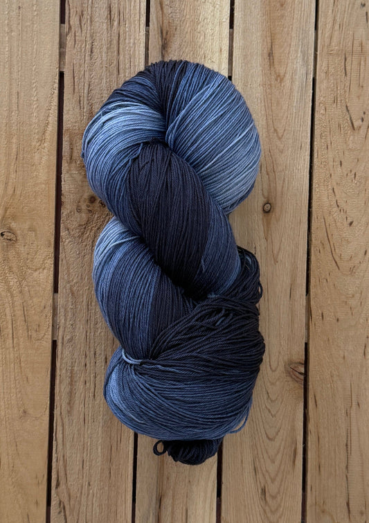 Mountaintop Yarn Blued Steel Gradient Extrafine Merino and Nylon Fade Set Yarn