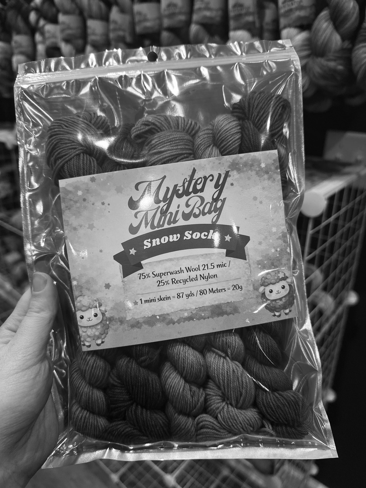 Mountaintop Yarn Bundles Snowdrift Sock Mini Skein Mystery Grab Bag Yarn