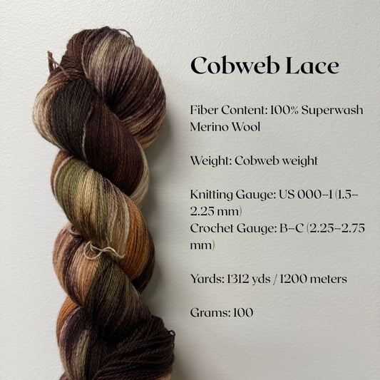 Mountaintop Yarn Cobweb Lace Grave Digger Yarn