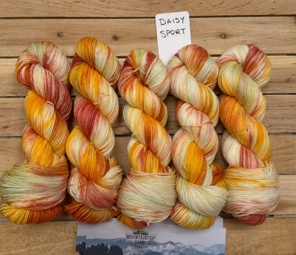 Mountaintop Yarn Daisy Sport Summer Citrus Yarn