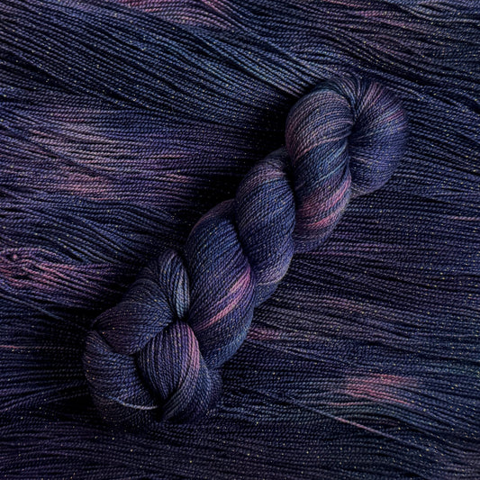 Mountaintop Yarn Dragon Borne Silver Glitter Sock Yarn