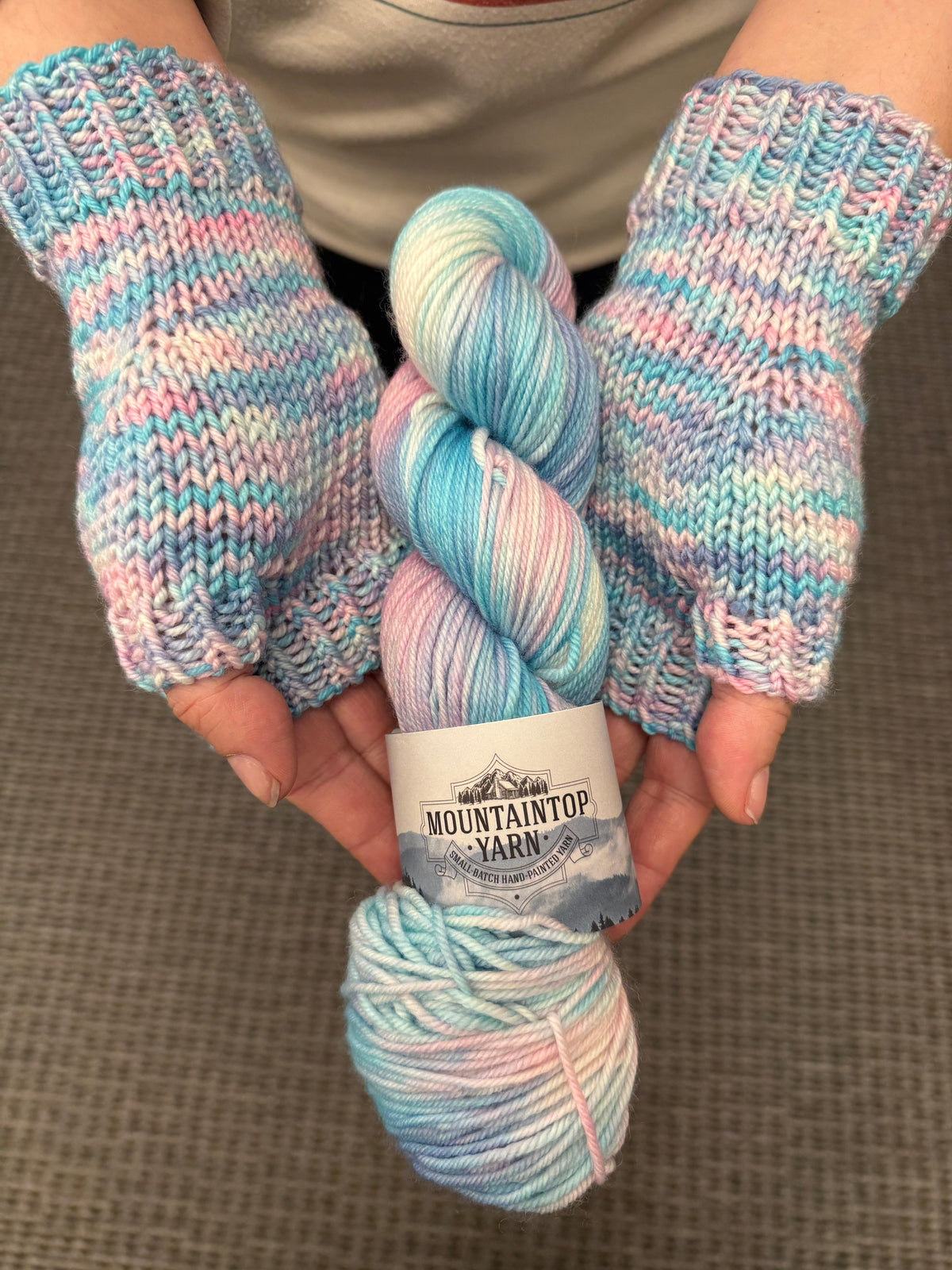 Floss Patterns Fairy Floss Fingerless Mitts- Digital Pattern – Mountaintop Yarn