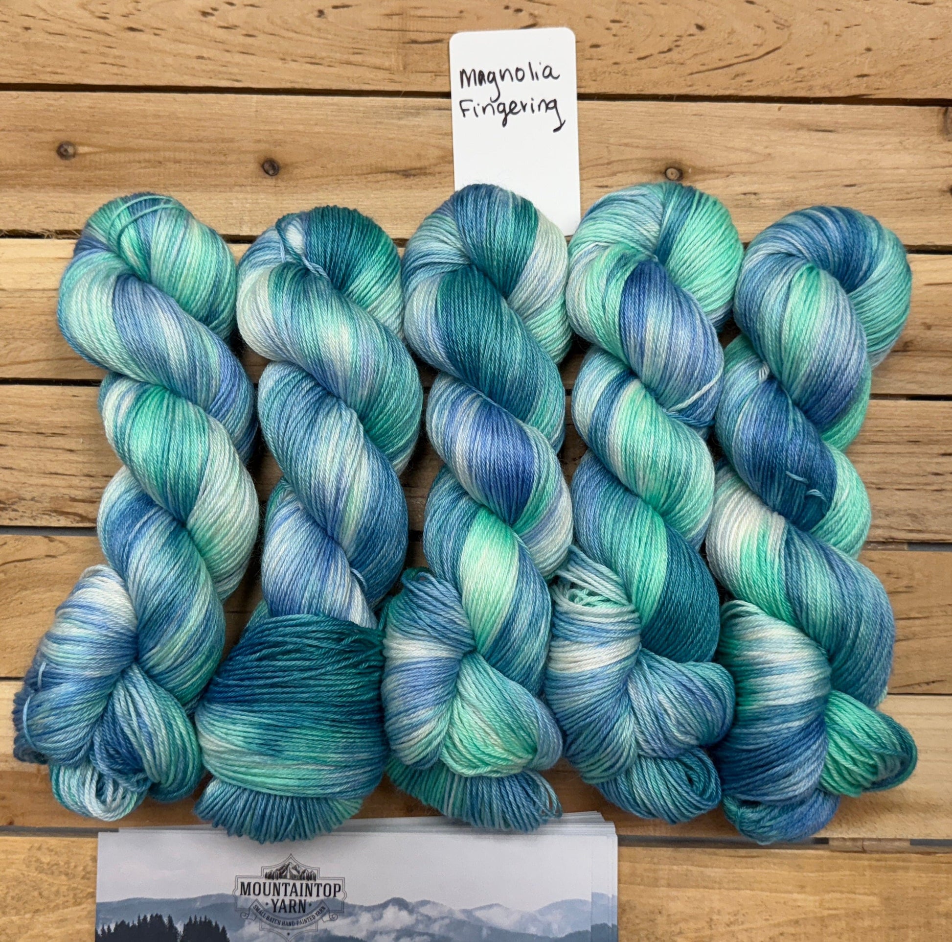 Mountaintop Yarn Magnolia Fingering Sea Glass Yarn