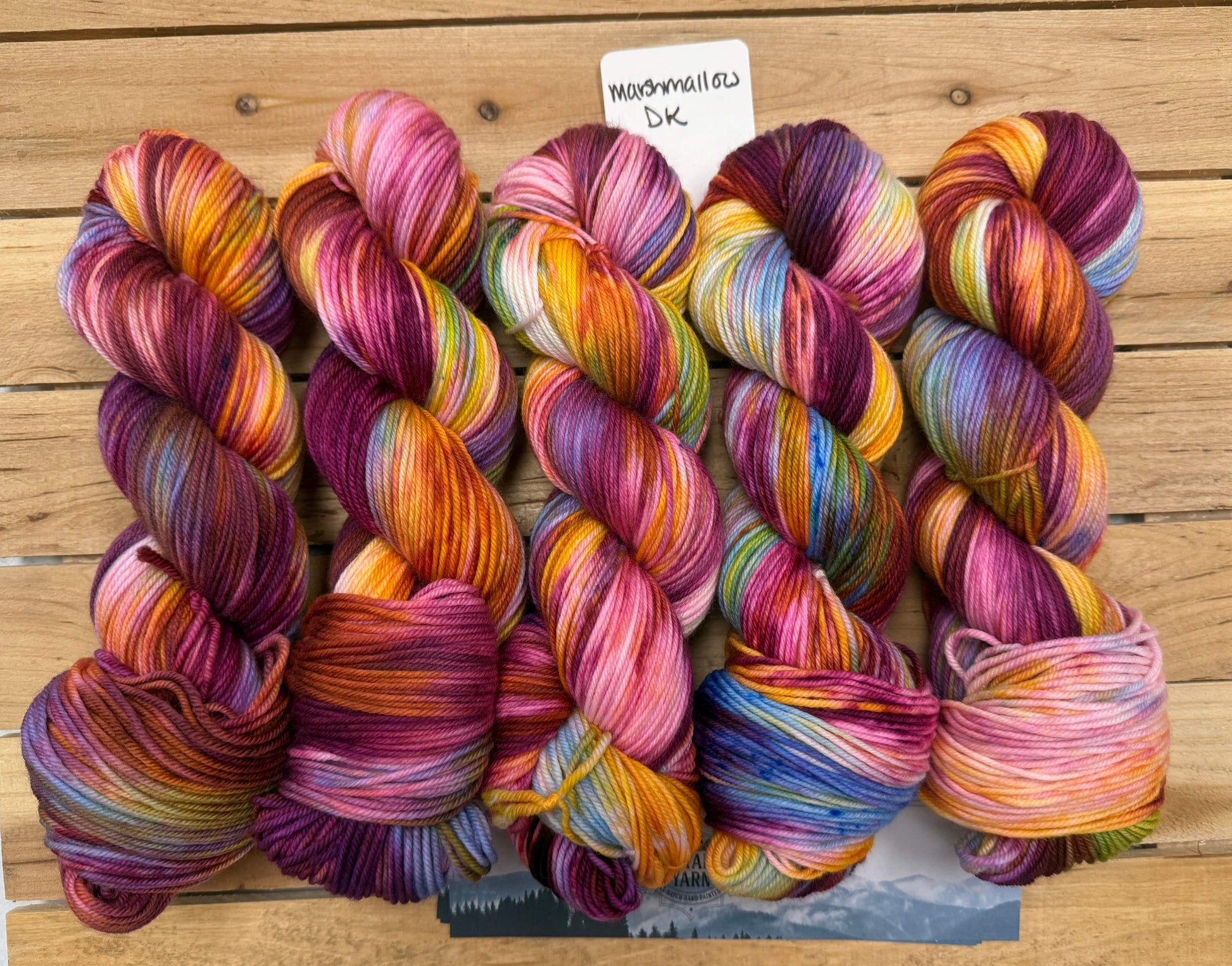 Mountaintop Yarn Marshmallow DK Glass Gem Corn Yarn