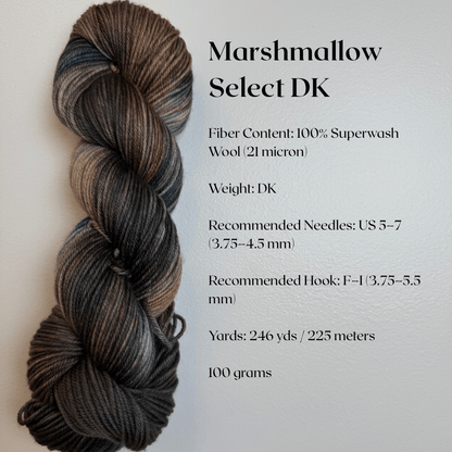 Mountaintop Yarn Marshmallow DK Haunted Yarn