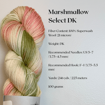 Mountaintop Yarn Marshmallow Select DK Bouquet Toss Yarn