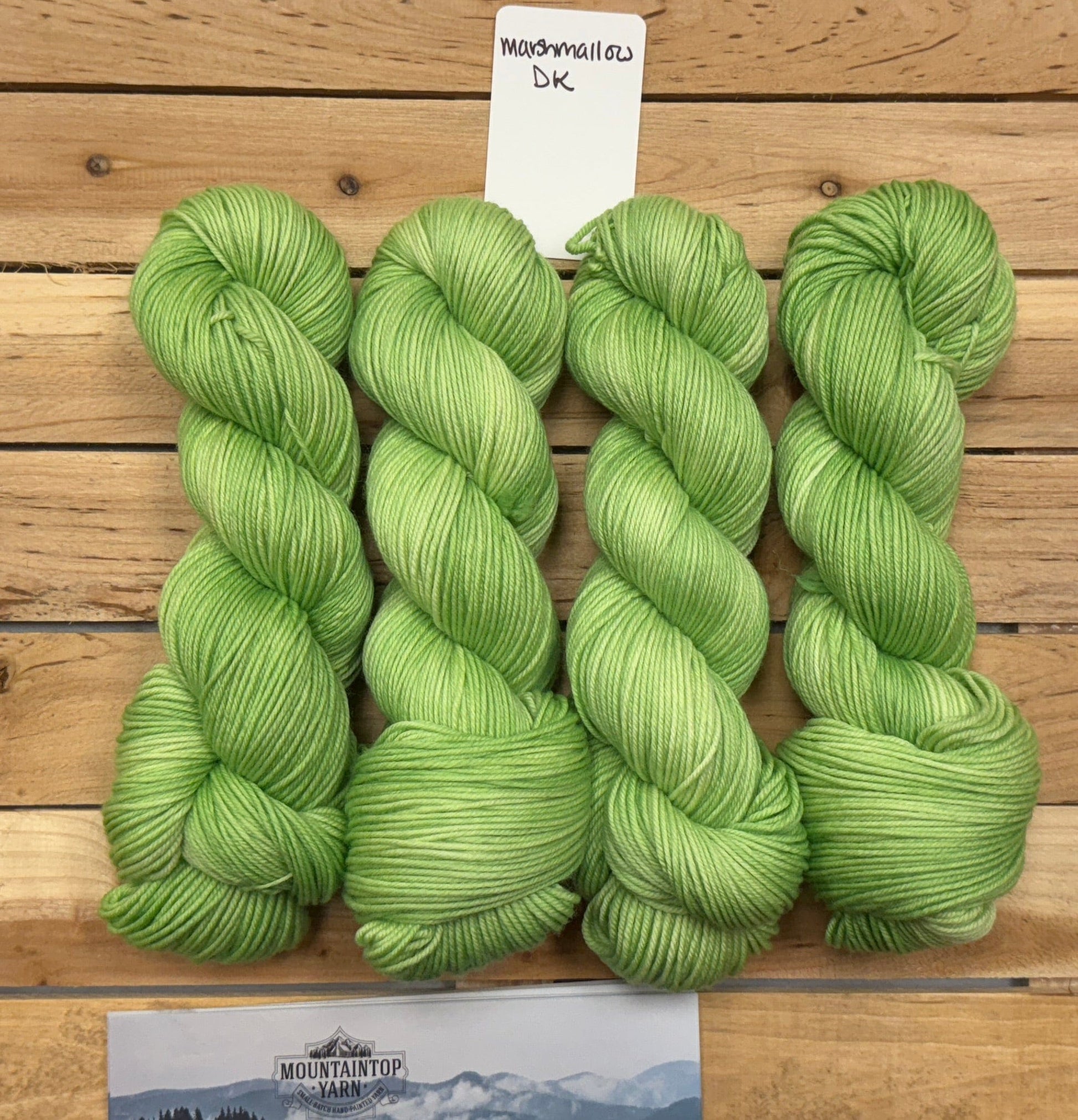 Mountaintop Yarn Marshmallow Select DK Fresh Cut Grass Yarn