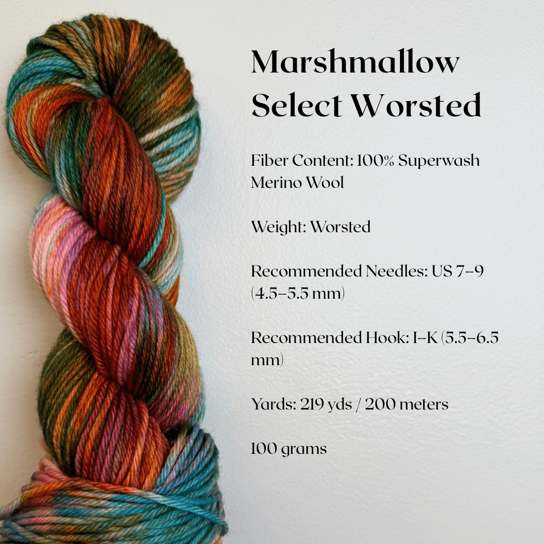 Mountaintop Yarn Marshmallow Select Worsted Carnival Lights Yarn
