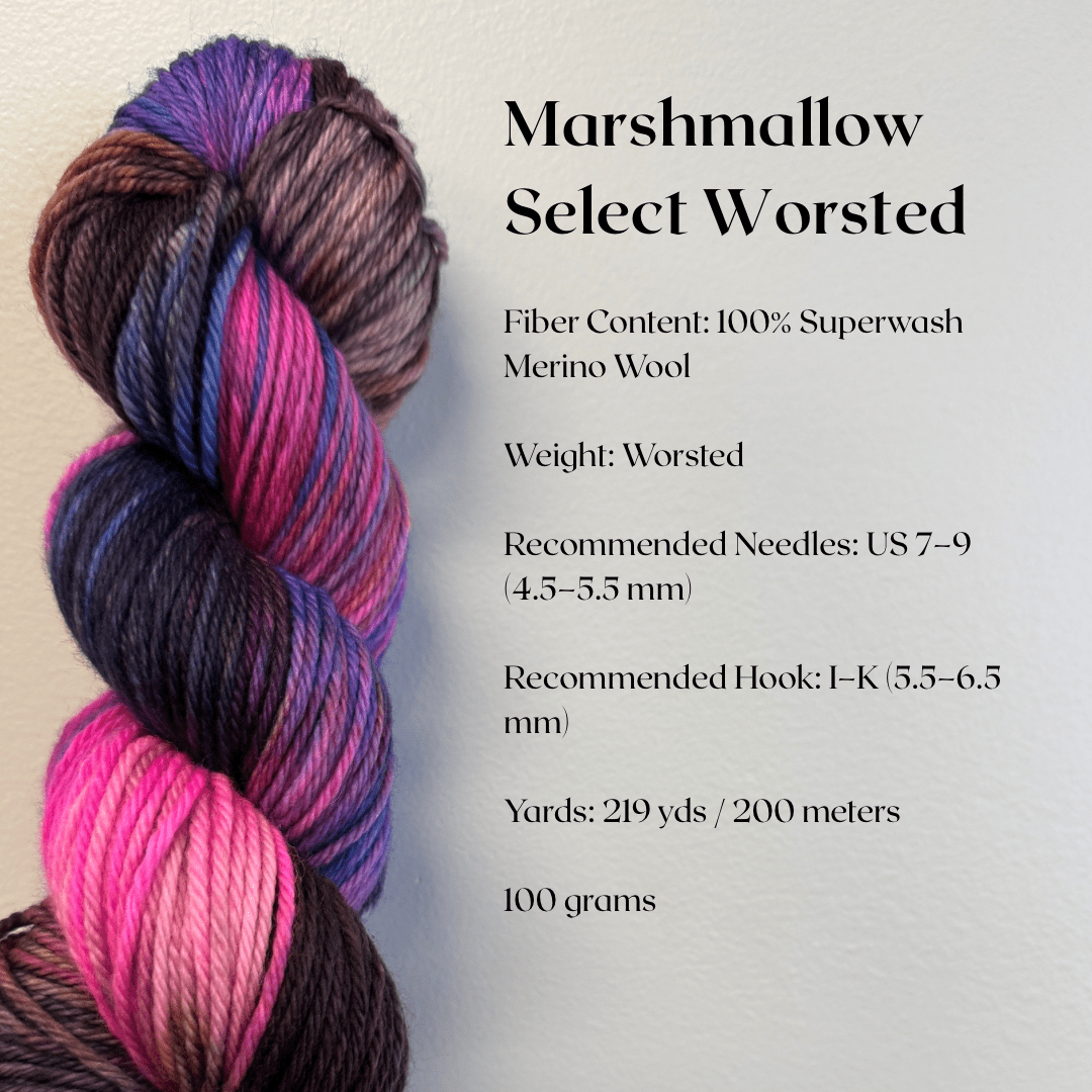 Mountaintop Yarn Marshmallow Select Worsted Nebula Yarn