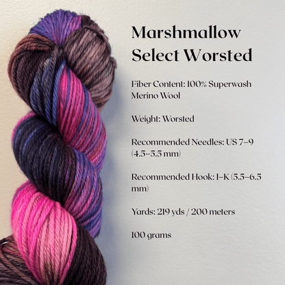 Mountaintop Yarn Marshmallow Select Worsted Nebula Yarn