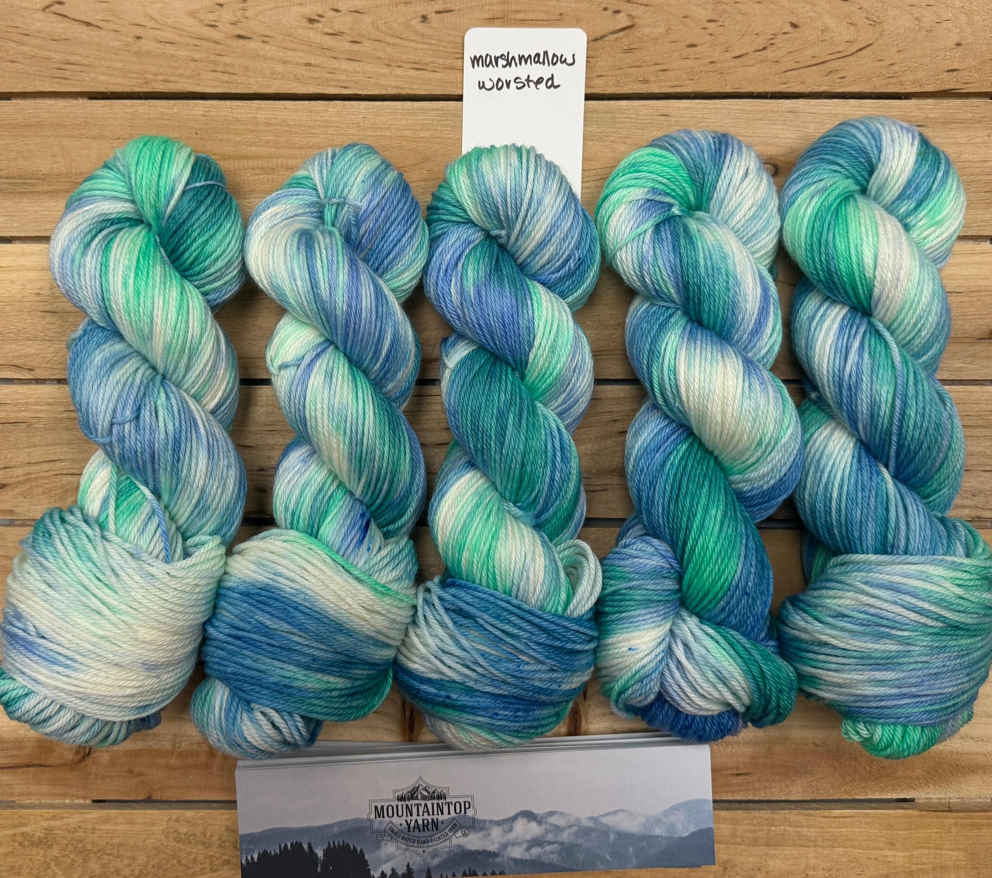 Mountaintop Yarn Marshmallow Select Worsted Sea Glass Yarn