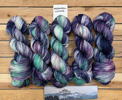 Mountaintop Yarn Marshmallow Select Worsted Serenity Yarn
