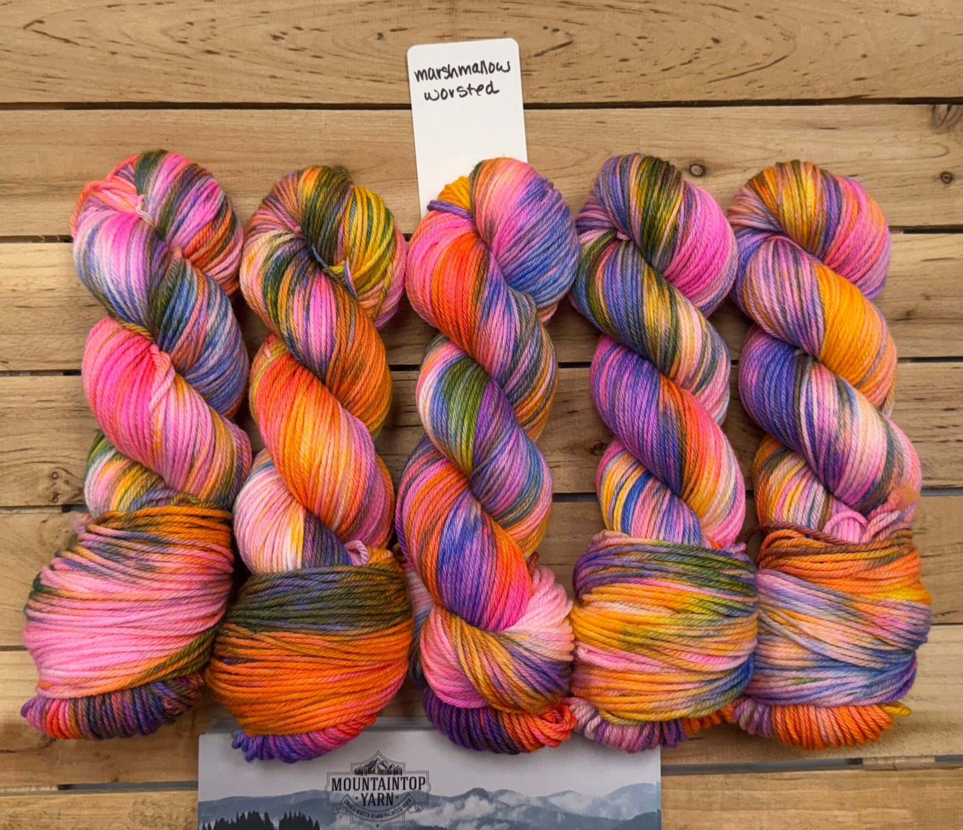 Mountaintop Yarn Marshmallow Select Worsted Unicorn Kisses Yarn