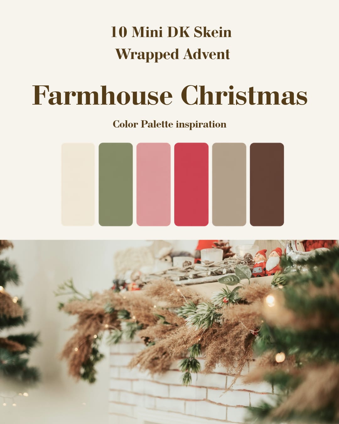 Mountaintop Yarn Minis Farmhouse Christmas Advent - 10 DK Weight Minis Yarn