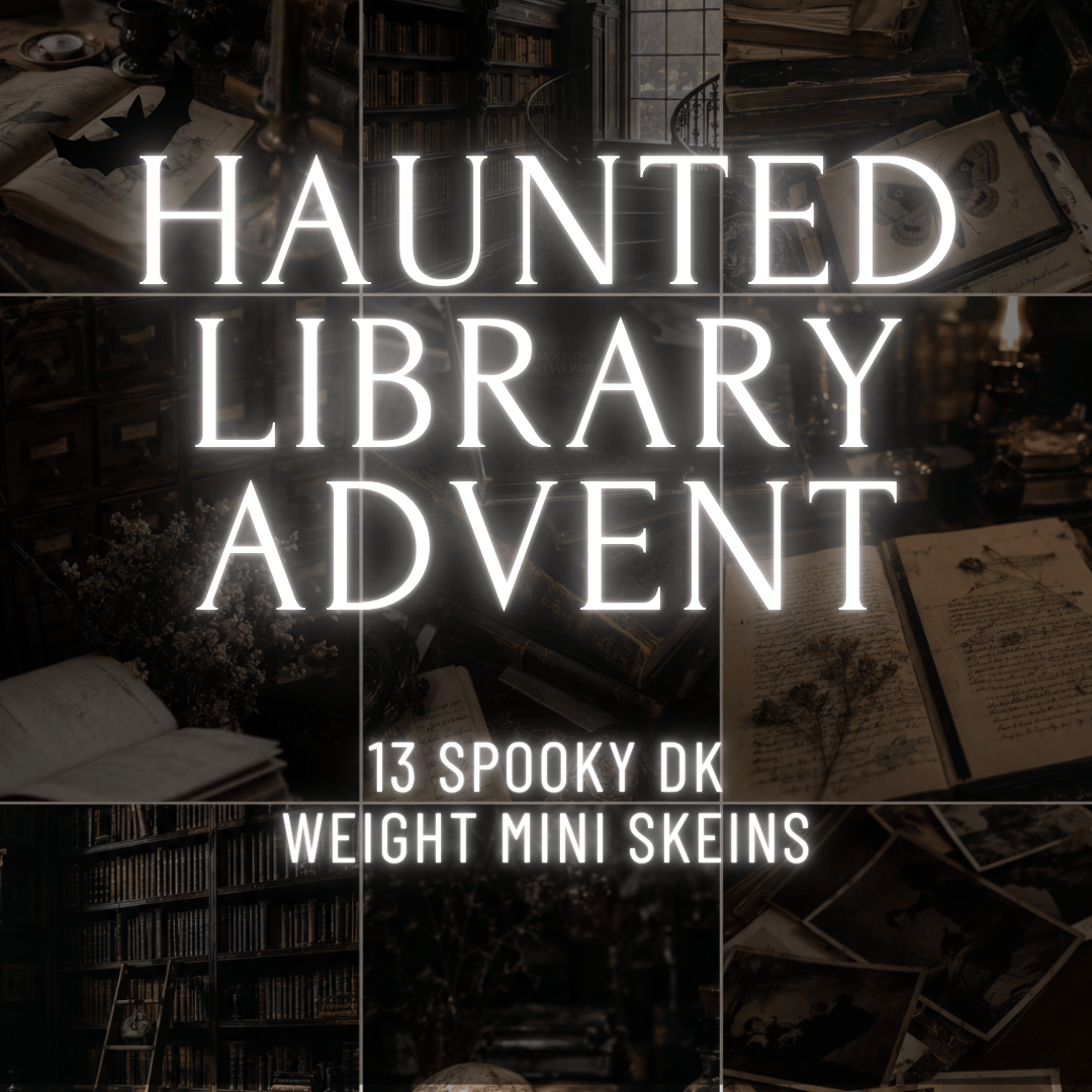 Mountaintop Yarn Minis Haunted Library Halloween Advent | 13 DK Mini Skeins Yarn