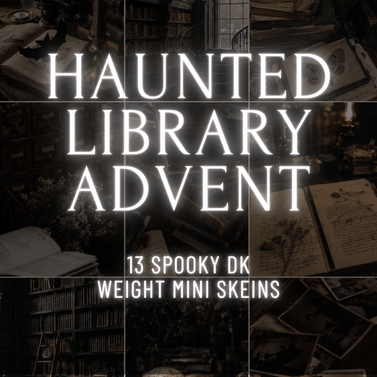 Mountaintop Yarn Minis Haunted Library Halloween Advent | 13 DK Mini Skeins Yarn