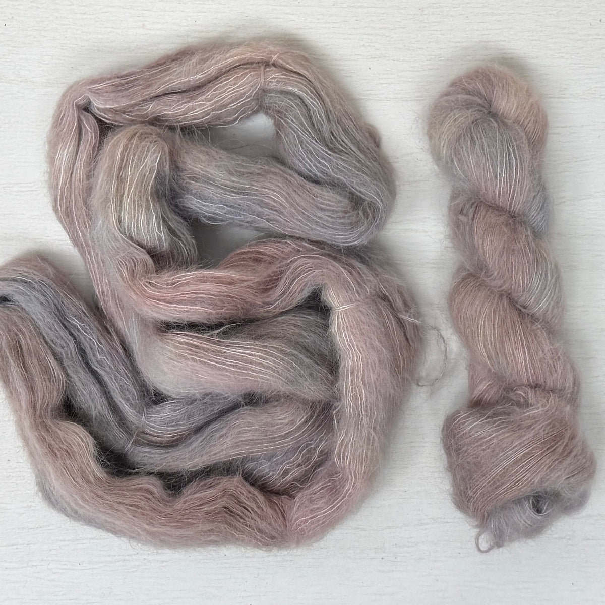 Mountaintop Yarn Moonstone Brushed Suri Silk Yarn