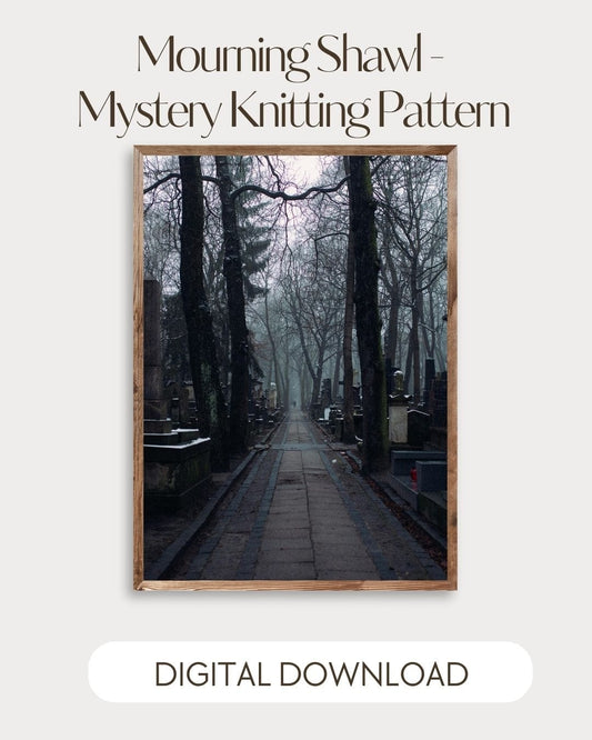 Mountaintop Yarn Mystery Knitting Pattern - Mourning Shawl - Digital Pattern Needlecraft Patterns