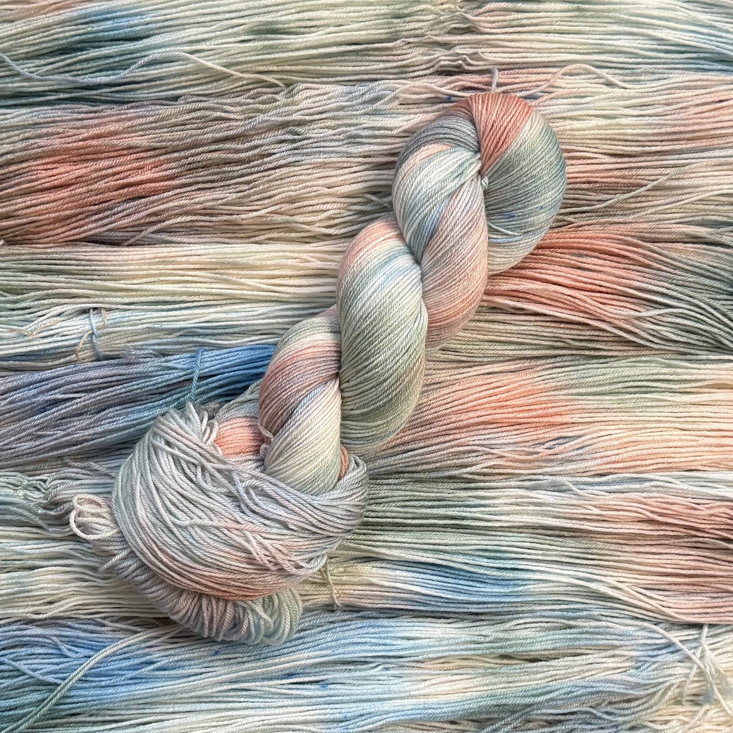 Mountaintop Yarn Pink Sands - Silk Sock - Fingering/Sock Weight Yarn