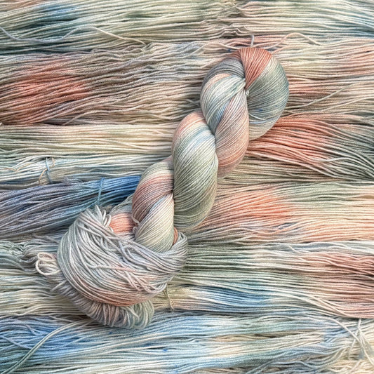 Mountaintop Yarn Pink Sands - Silk Sock - Fingering/Sock Weight Yarn