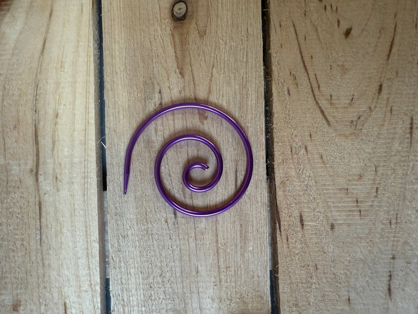 Mountaintop Yarn Royal Amethyst Stardust Spiral Cable Needles Needles